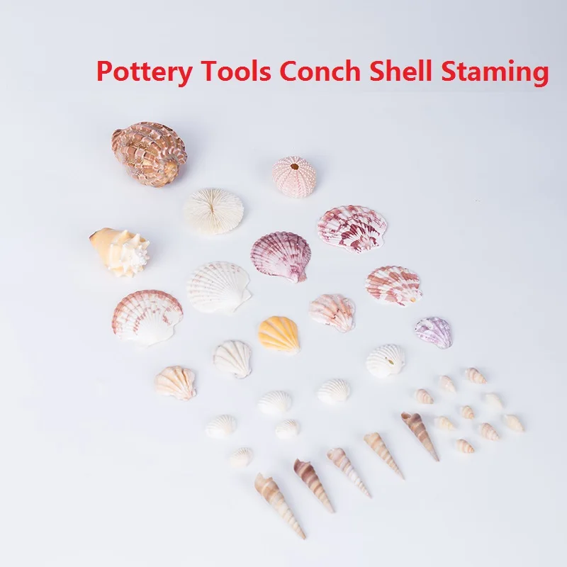 25 35 шт./компл. керамические инструменты раковины штемпелюя печать глины супер