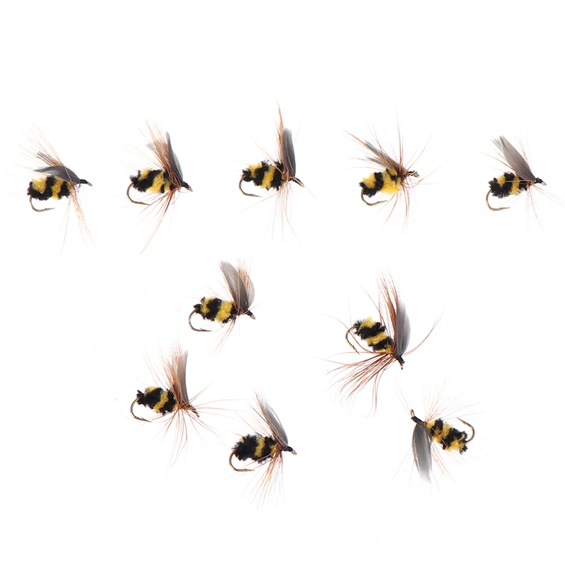#10 Artificial Insect Bait Lure Bumble Bee Fly Trout Fishing Lures Bionic Honeybee | Спорт и развлечения