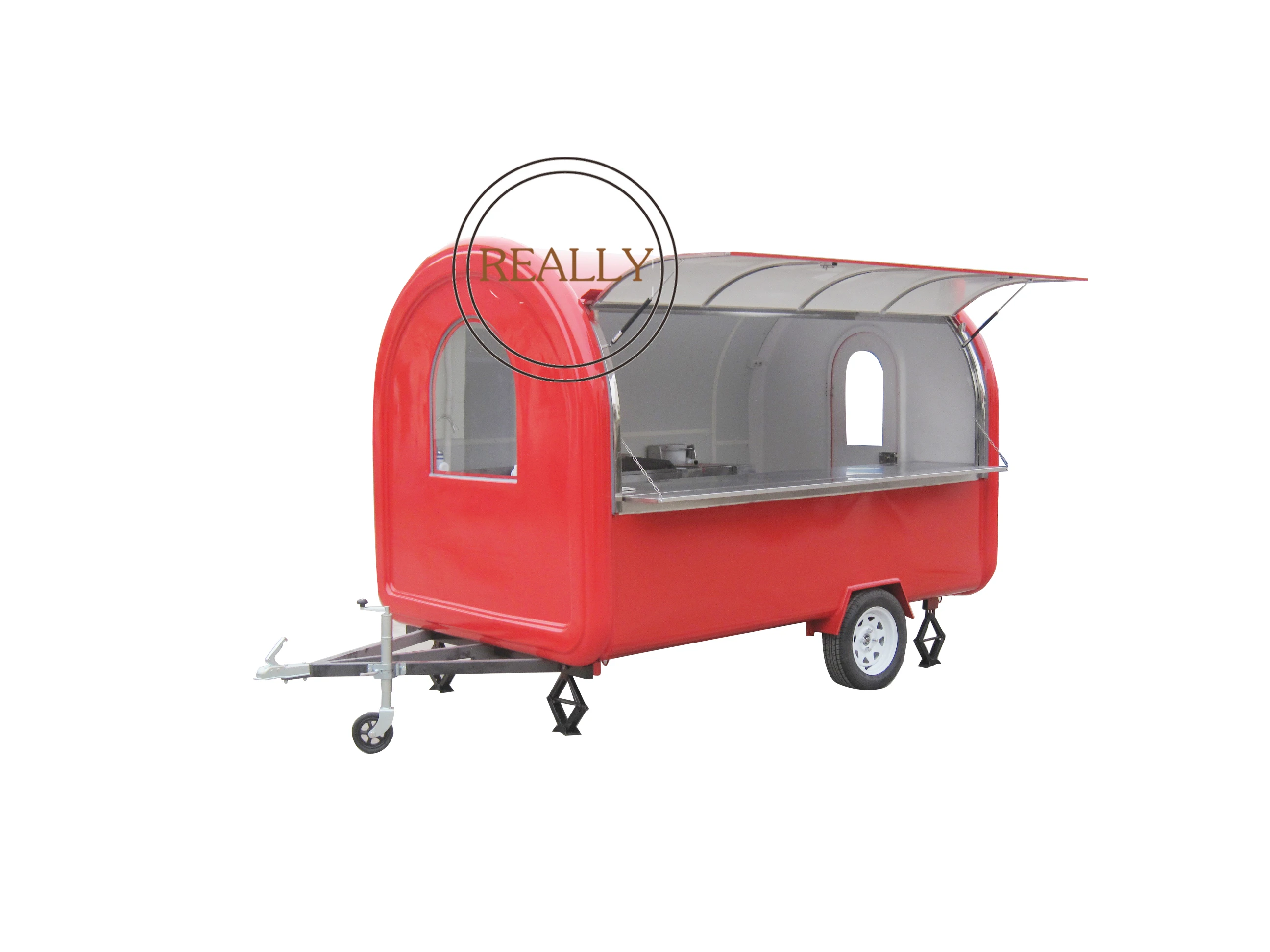 Длинный пищевой прицеп 280 см большая китайская фабрика + машина для приготовления