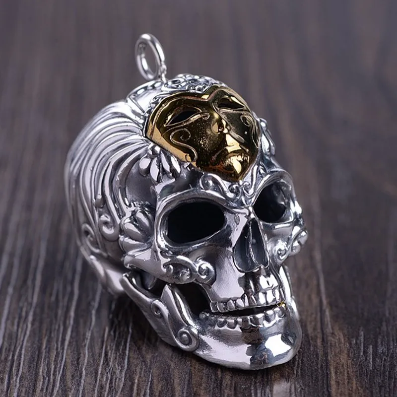 Подвеска в виде черепа из серебра 2020 пробы для мужчин | Украшения и аксессуары