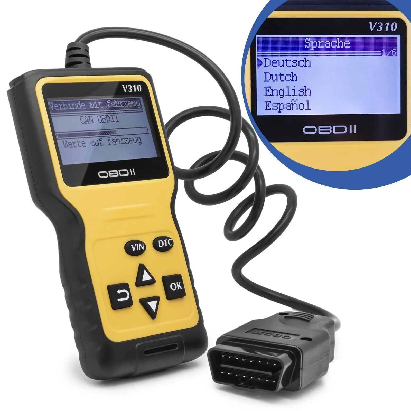 

V310 полный OBD2 V 310 V1.1 считыватель кодов OBDII / EOBD OBDII автомобильный диагностический инструмент obd2 сканер