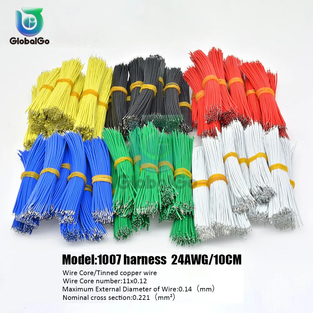 100 шт./лот UL1007 24AWG двойная Оловянная медная проволока с плавким сердечником провод