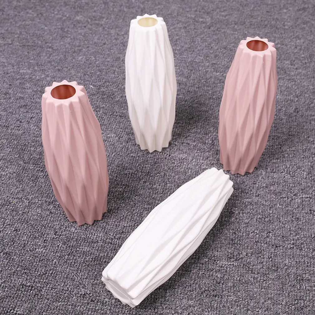 

Creative Origami Vase Container Simple Geometric Plastic Flowerpot Ornaments Daily Necessities Crafts