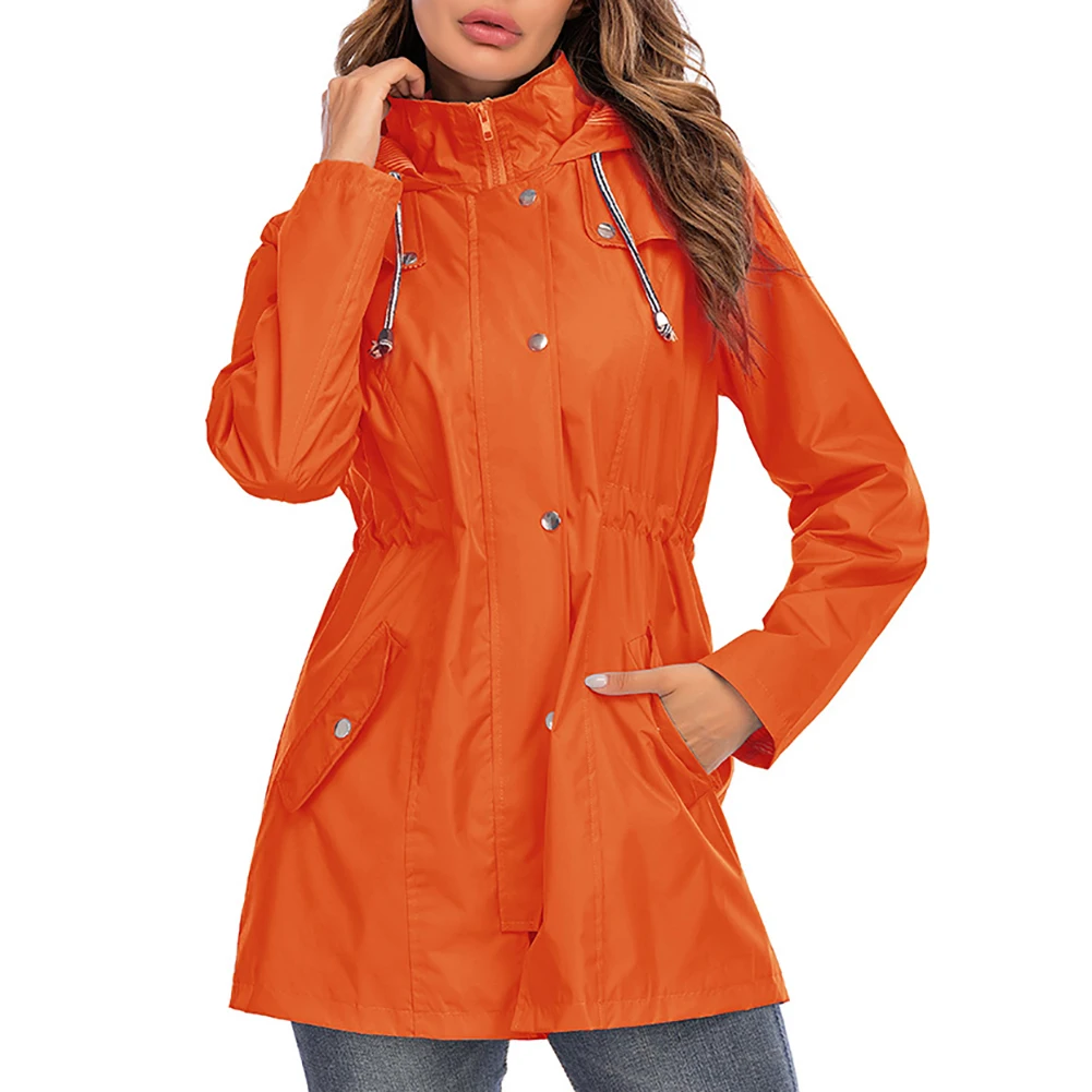 Женская уличная дождевая куртка водонепроницаемая легкая ветровка