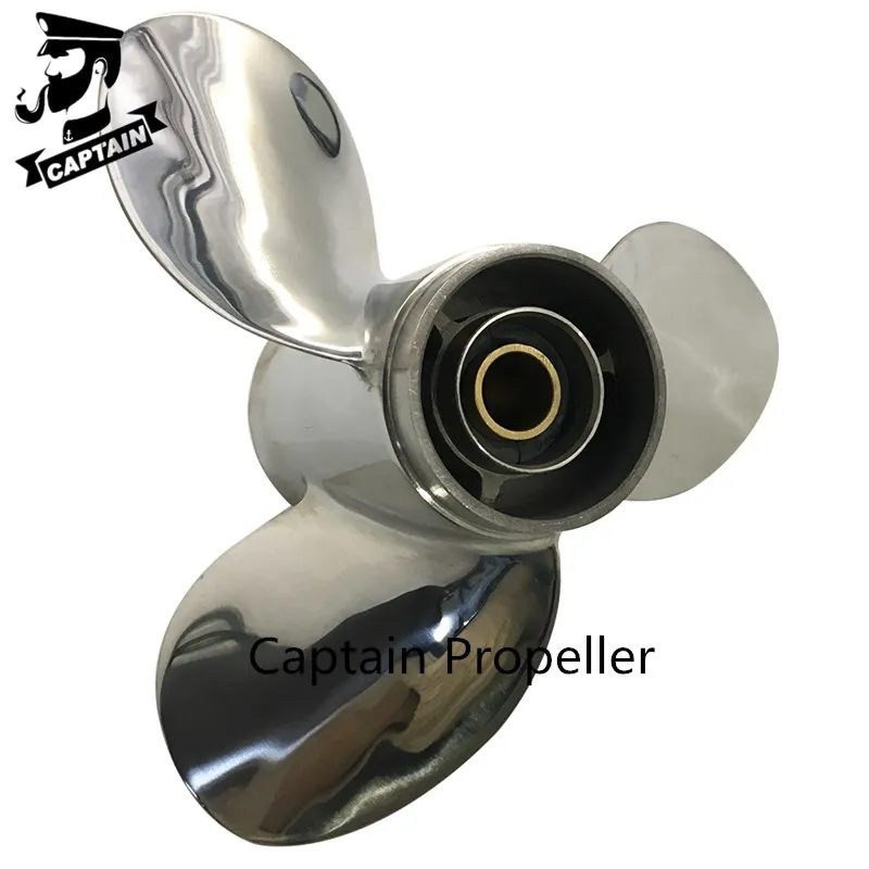 Подвесные двигатели Captain Propeller 9 25x11 Fit Mercury CT 15HP 20 HP нержавеющая сталь 14 зубьев Spline RH