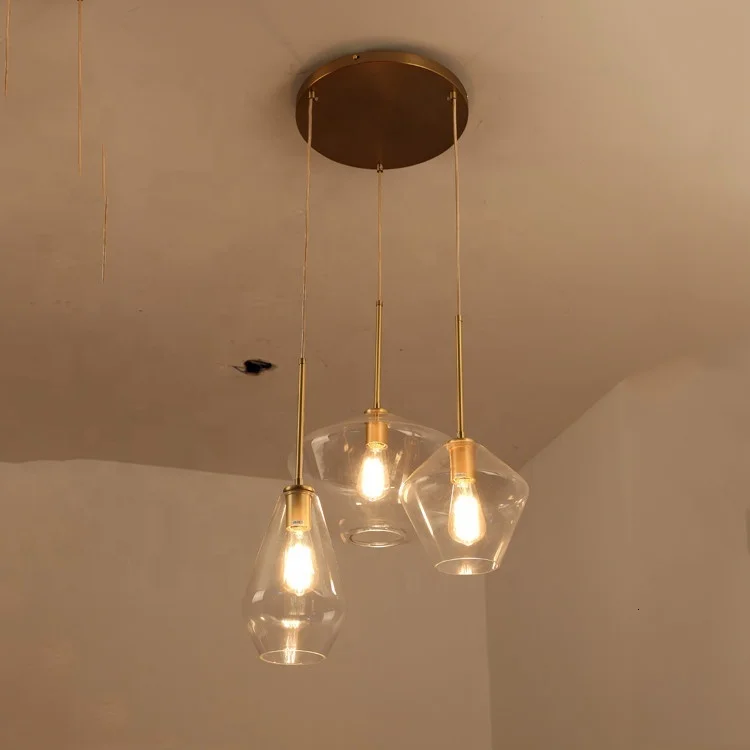 3 украшения дома Современные руки стекло Подвесная лампа подвесные светильники