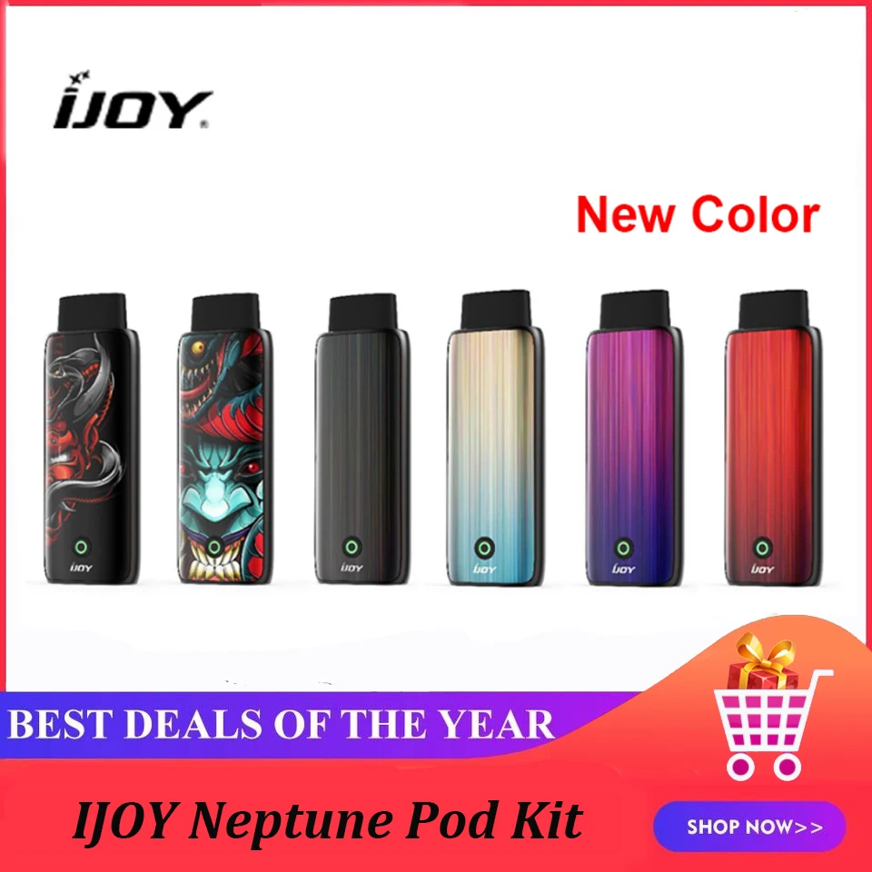 Набор для вейпа IJOY Нептун батарея 650 мАч с картриджем 1 8 мл VS набор Smoant Santi W01 |