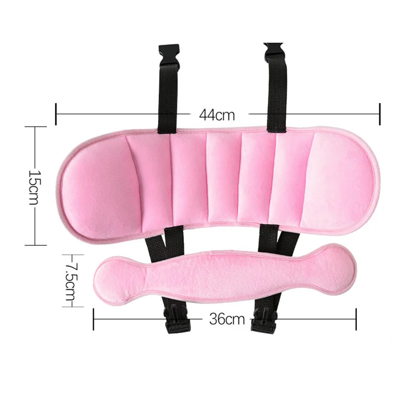 Asiento de coche ajustable para Beb&eacute; y Ni&ntilde;o, soporte para la cabeza, almohada fija para dormir, protecci&oacute;n para el cuello, corralito de seguridad, reposacabezas-4
