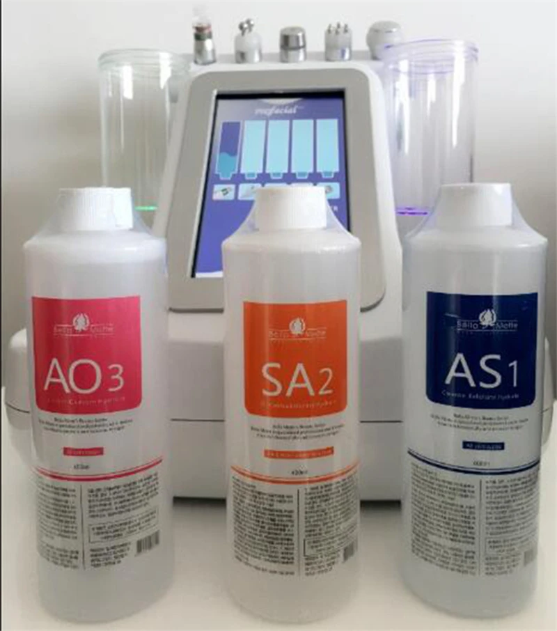 

Solucin para pelar Aguamarina de 3 botellas de 400ml por botella de suero Facial de Aguamarina suero Facial de Hydra para una p