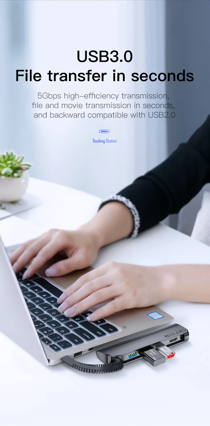 док станция для ноутбука 4 в 1 т