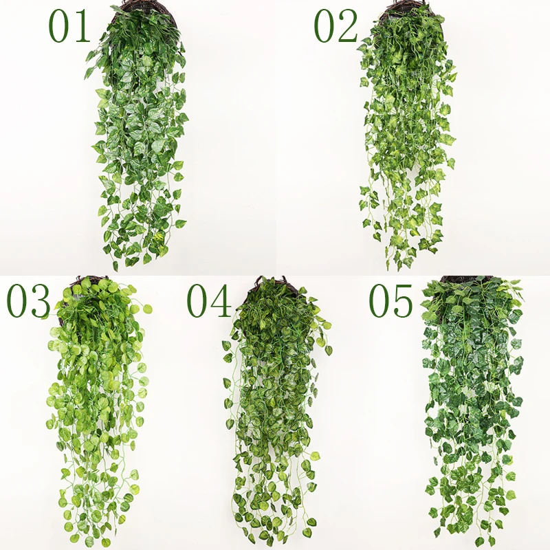 Искусственные растения искусственные зеленые листья подвесные стены листва