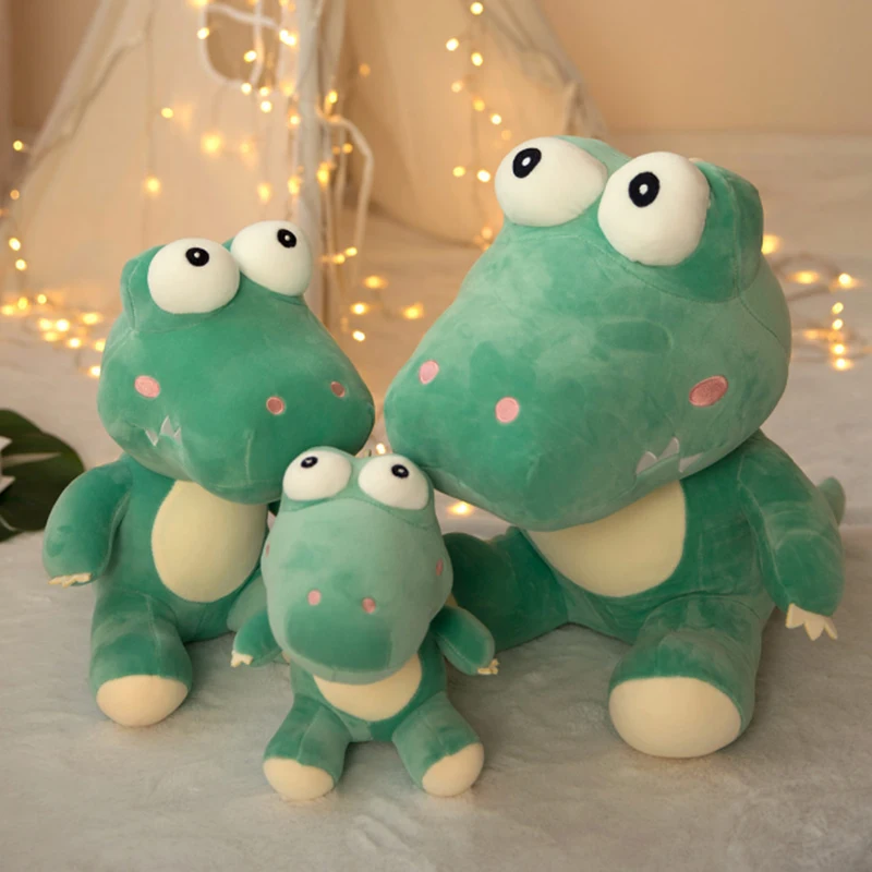 25 50 см новые милые большие глаза Подушка Крокодил плюшевые игрушки коврик диван