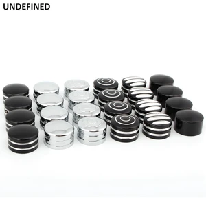 4Pcs Motorcycle Spark Plug Head Bolt Cap Cover Plug For Harley Twin Cam Sportster XL 883 1200 Touring Road King Screws Caps Trim