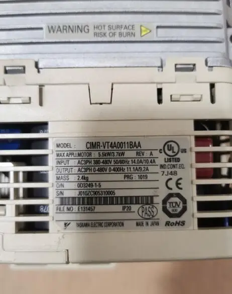 CIMR VT4A0011BAA 5.5KW/3.7KW 380V используется один инвертор хорошо работает Бесплатная