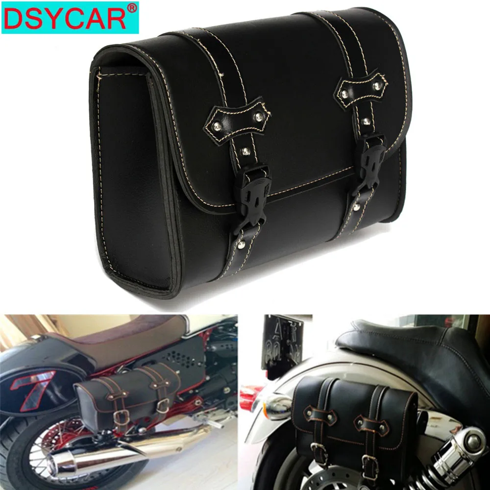 DSYCAR 1 шт. мотоциклетные сумки для багажа из искусственной кожи Боковая Сумка