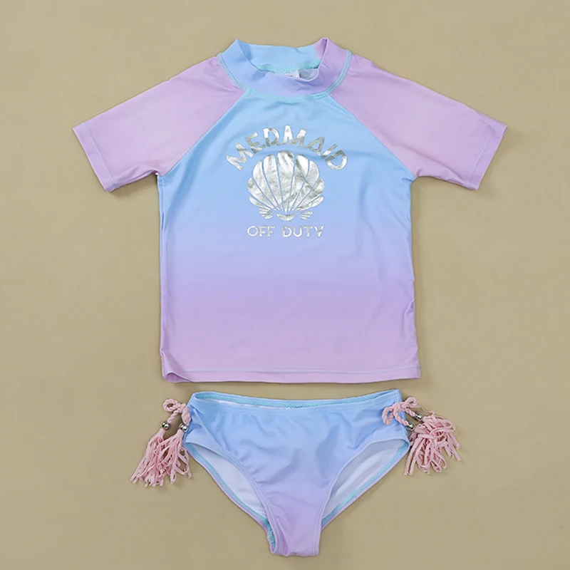 Купальный костюм русалки для девочек танкини костюмы коллекция 2020 года комплект