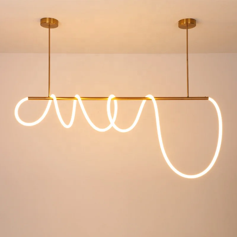 

LED Pendant Lamp Decoration Simple Hose Line Suspension Lighting Hanging Chandelie