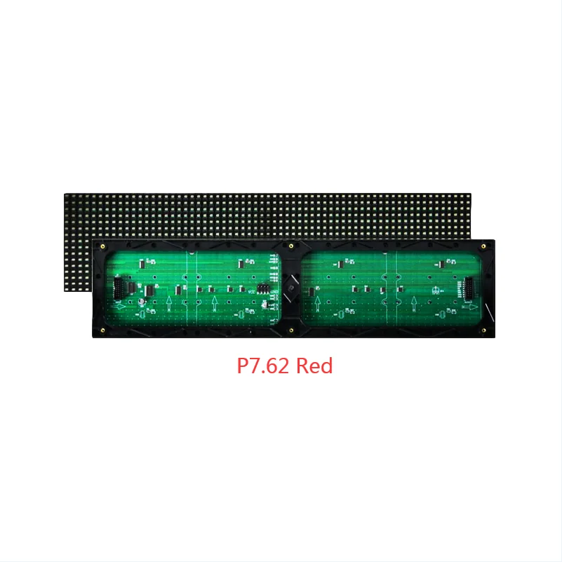 P7.62 SMD 488x122 мм 64*16 пикселей красный цветной внутренний светодиодный