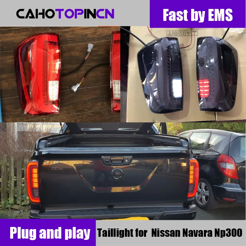 1 пара задние фонари для Nissan Navara Np300 2015 2016 2017 2018 2019 светодиодный фонарь задний
