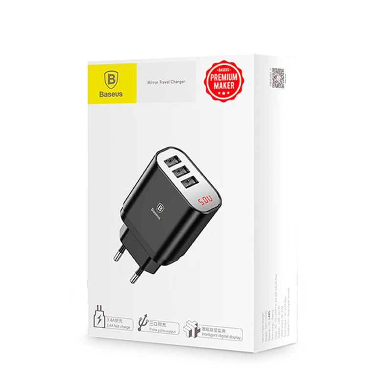 Baseus Multi USB Charger For iPhone Samsung Xiaomi mi Fast Charging Turbo Multiple Wall EU US Plug Mobile Phone | Мобильные телефоны