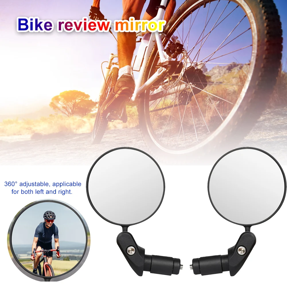 

Bike Rearview Mirror 360 Rotation Bike Cycling Wide Range Adjustable Left Right Mirrors MTB Road Bike Bicycle Handlebar Mirrors