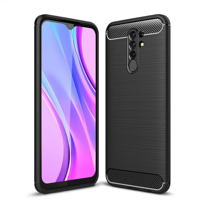 Мягкий чехол из углеродного волокна для Xiaomi Redmi 9 9A 9C 6 7A 8 8A защитный бампер