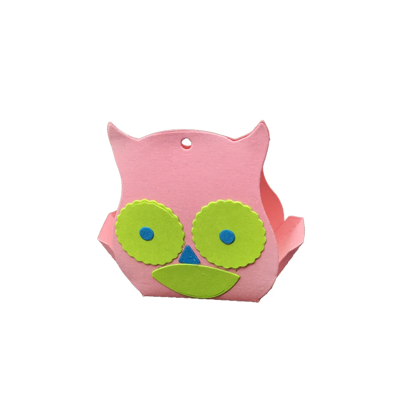 3D owl knife mold metal cutting silver craft set handmade special gift stamps and DIY scrapbook embossed templates | Дом и сад