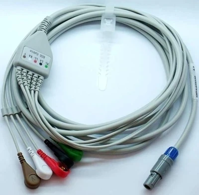 

Keruikang PC-9000 ECG свинцовая проволока 6-контактная Встроенная свинцовая проволока 5-проводного монитора типа пряжки