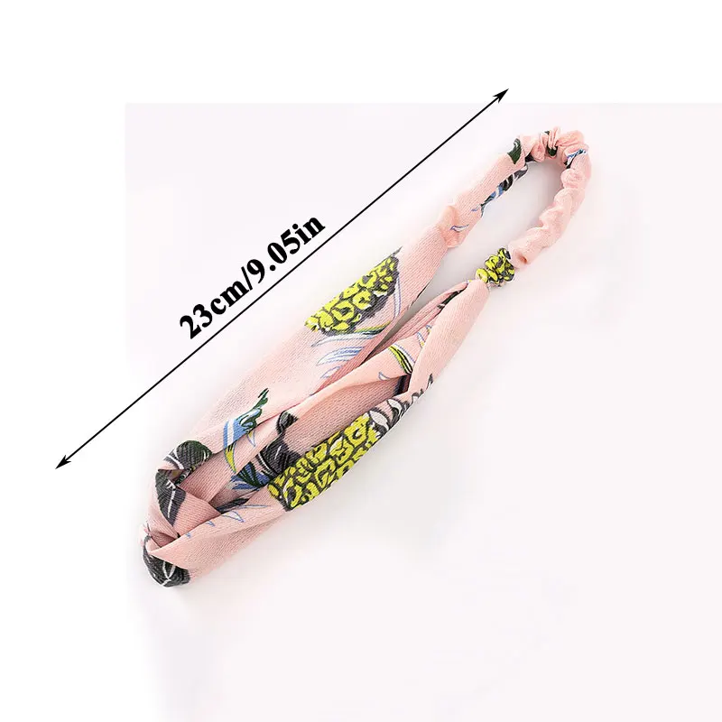 

Bohemian Style Hairband Retro Cross Knot Turban Bandage Bandanas Elastic Hair Band Fashion Print Headwrap Women Hair Accessories