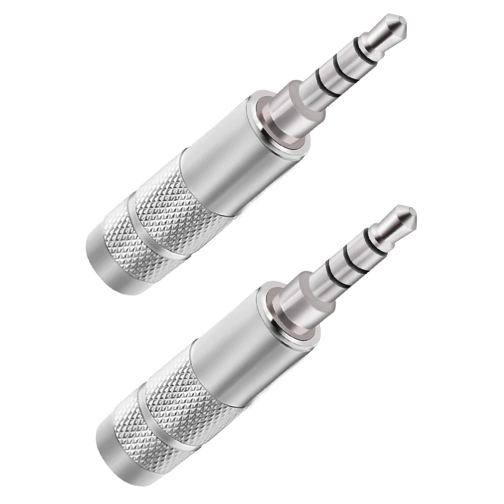 4 секции 3 5 мм 4-слойные наушники с родиевым покрытием для лихорадки 4-полюсный DIY