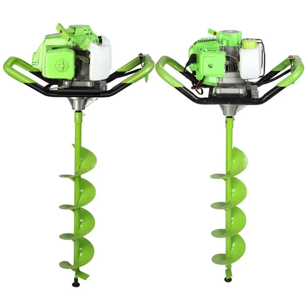 Машина для копания бензина двигатель растений Электрический полюсный копатель