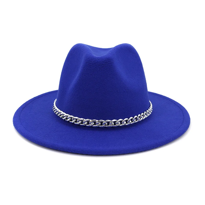 Женская фетровая шляпа FS желтая и фиолетовая из хлопка с широкими полями на зиму