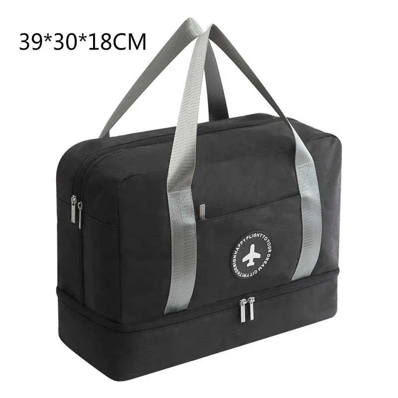 Мужские сумки для спортзала, для тренировок, фитнеса, путешествий, Sac De Sport, для спорта на открытом воздухе, для плавания, для женщин, сухой, влажный, Gymtas, для йоги, Bolsa - Цвет: Black