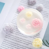 flower silicone soap mold 3d round shape soap moulds fda safe silicone diy handmade home accessories for soap making tools