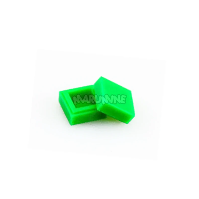 Зеленый MARUMINE 1000 шт. 1x1 плитки блоков оптом аксессуары кубики Moc игрушки 3070 совместим со всеми основными брендами для детей здания - Цвет: Зеленый