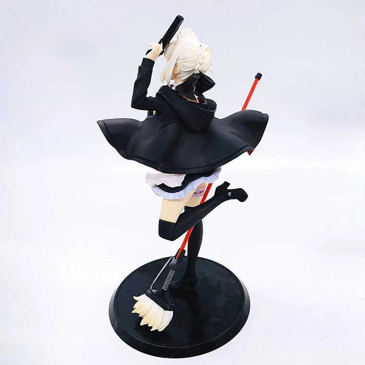 

Fate mop gun broom Saber PVC Action Figure 28cm Anime Figure Statue Model T30