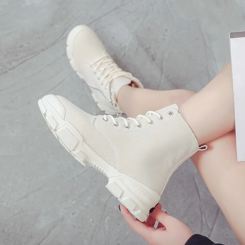 SWYIVY зимние ботинки Женская Тканевая обувь Для женщин 2019 с двух сторон сапоги на