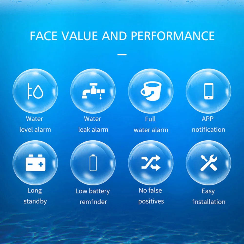 

1pc Professional Alarm Water Leakage Detector Overflow Alarm System