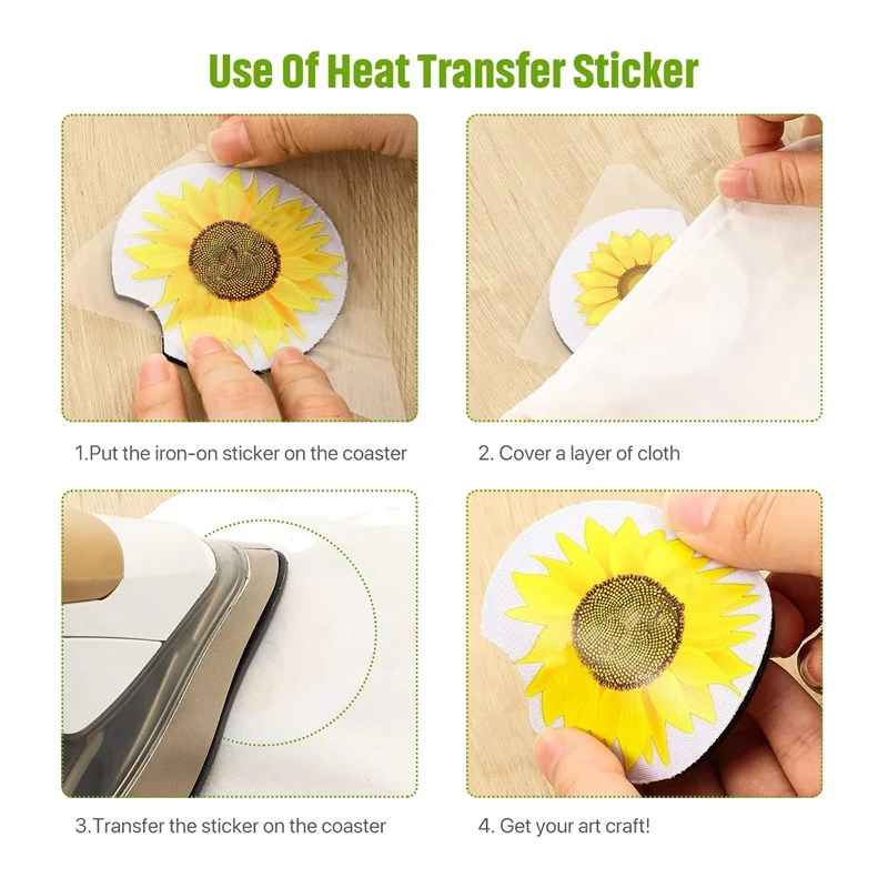 16 Pcs Blank Coasters DIY Car Cup Coaster Absorbent Drink Mat for Kitchen Living Room Office |