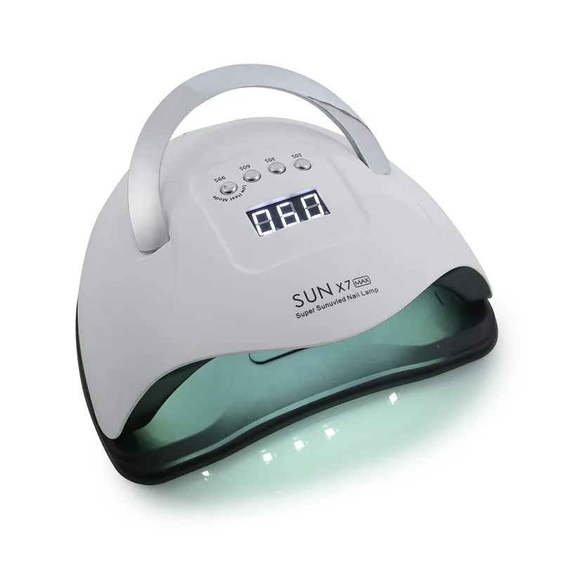 Лампа SUN X7 MAX УФ/LED для сушки гель-лака 114 Вт с датчиком и ЖК-дисплеем | Красота