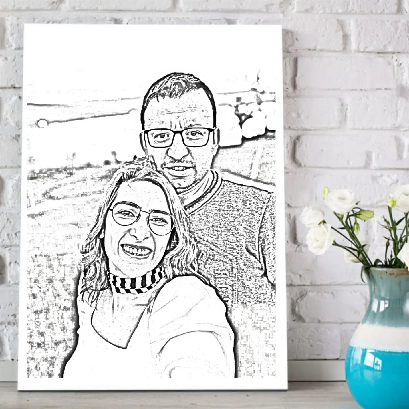 

Personalized Special Charcoal Canvas Table