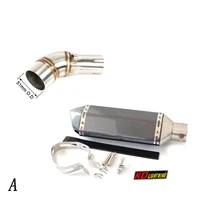 slip on motorcycle exhaust mid connect tube and vent pipe stainless steel exhaust system for yamaha r25 r3 all years