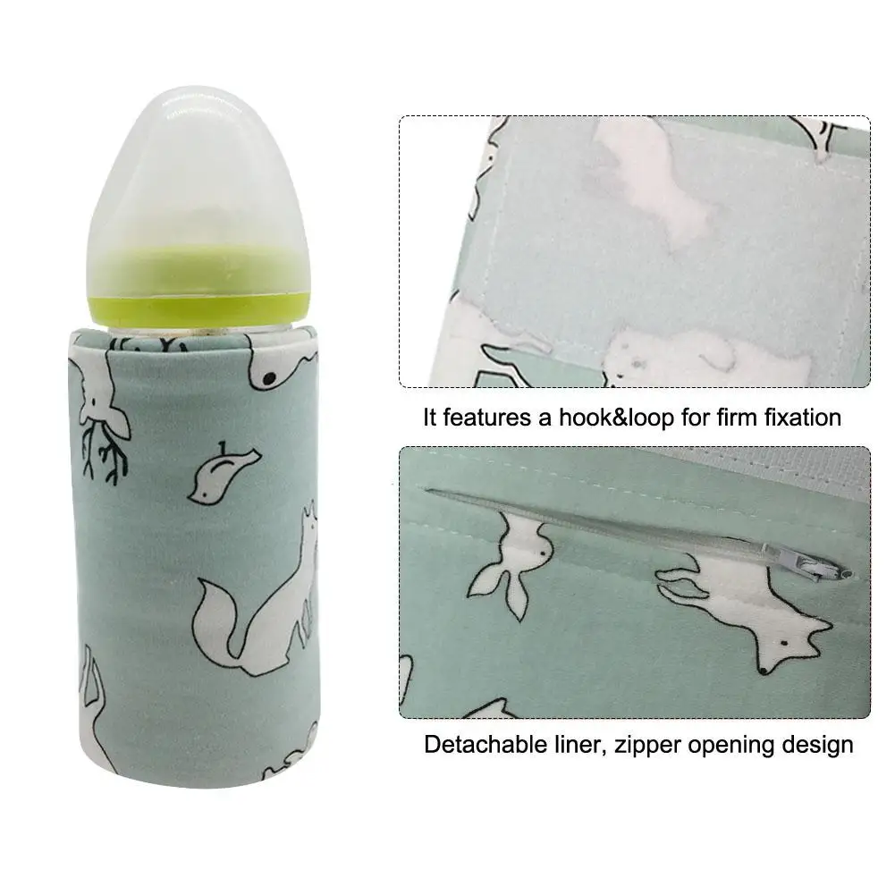 Детская USB бутылка теплый мешок для путешествий автомобиля композитный