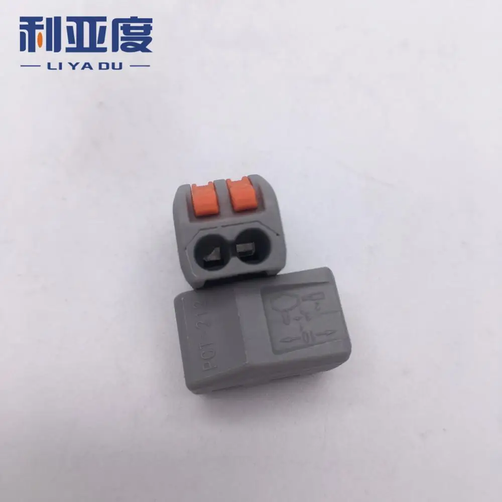 

Hole 2 PCT-212/213/214/215 50PCS/LOT Universal Terminals Block Plug-in Electrical Wire Connector