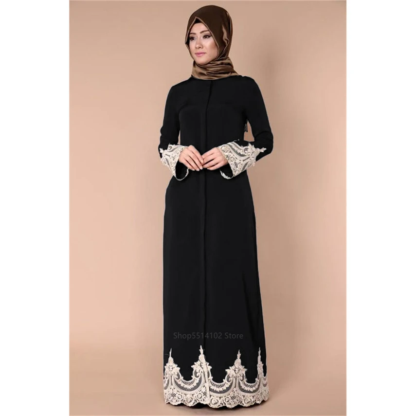 Мусульманский традиционный кафтан абайя женское элегантное исламское турецкое