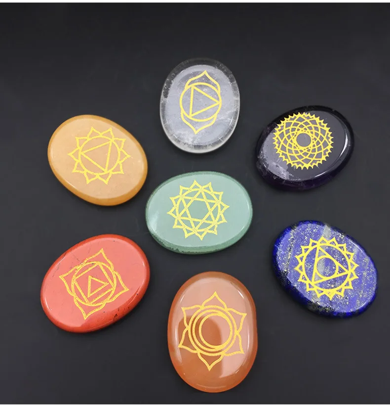 

Natural Crystal Stone Chakra Reiki Crystal Semi-precious Stone Seven Chakra DIY Jewelry Making Accessories