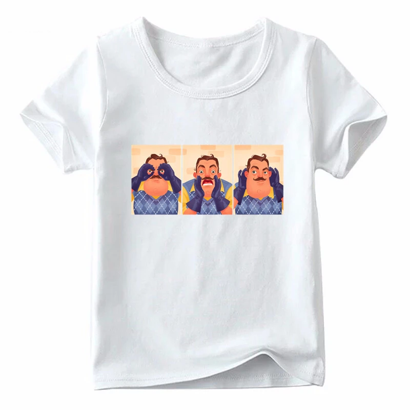 Футболка с короткими рукавами для девочек и мальчиков Повседневная забавная