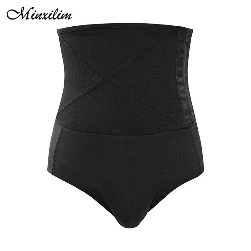 Minxilim Slimming Shapers Underwear Men's High-waisted Three-row Abdomen And Hips Latest Sexy Feature Design Triangle Shorts | Мужская