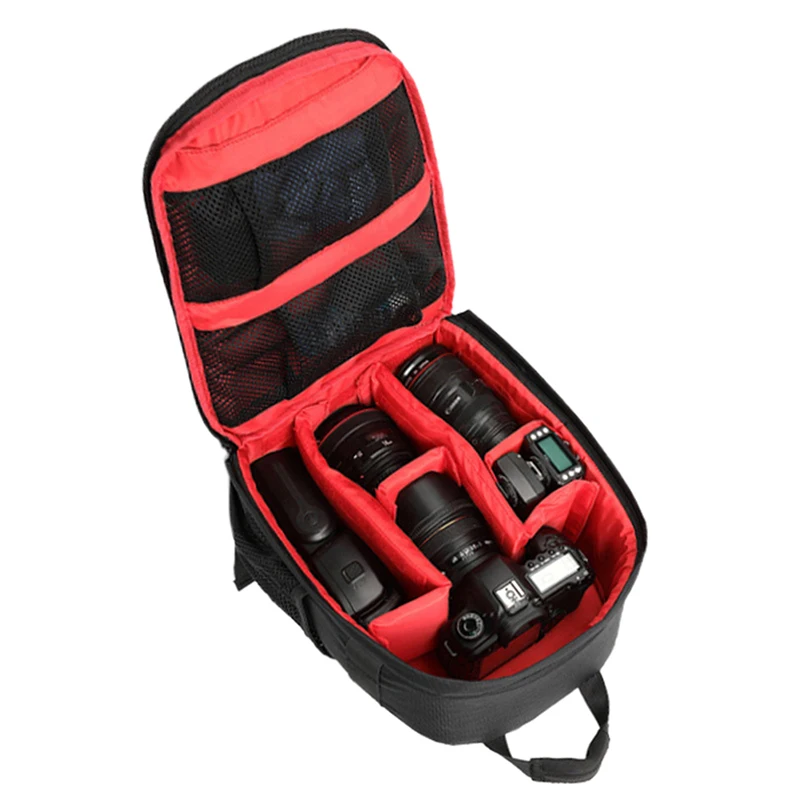for dslr slr camera waterproof backpack rucksack bag case for canon nikon sony free global shipping