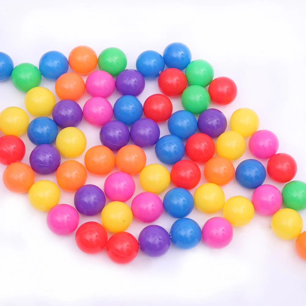 

Fun Soft Plastic Ocean Ball 100pcs 5.5cm Swim Pit Toys Baby Kids Colorful Outdoor Sport Ball Colorful Soft Water Pool Ocean Ball